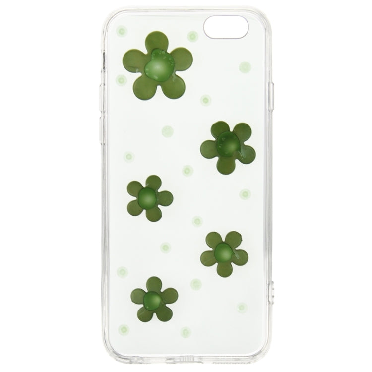 Fashionable Ultrathin Daisy Pattern Acrylic TPU Protective Case for iPhone 6 & 6S