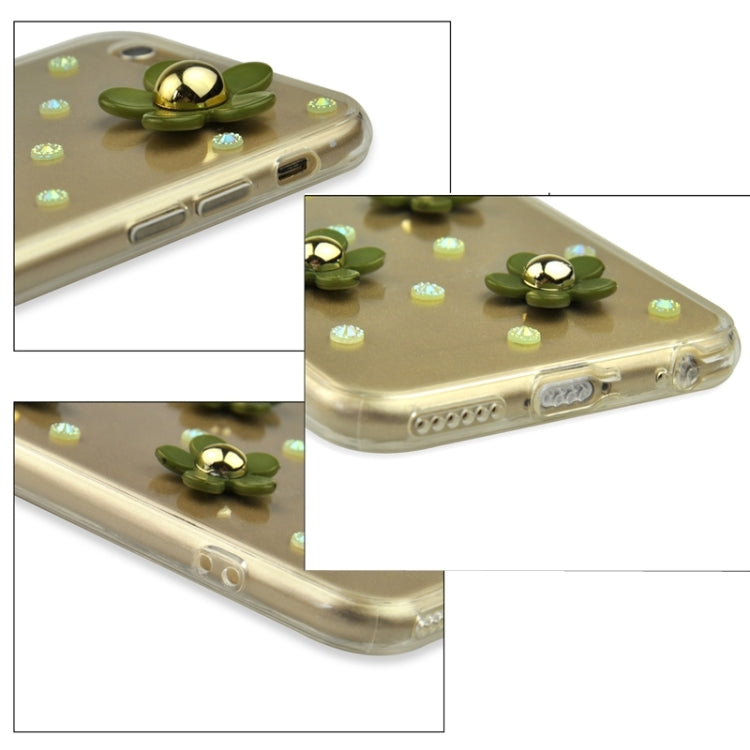 Fashionable Ultrathin Daisy Pattern Acrylic TPU Protective Case for iPhone 6 & 6S