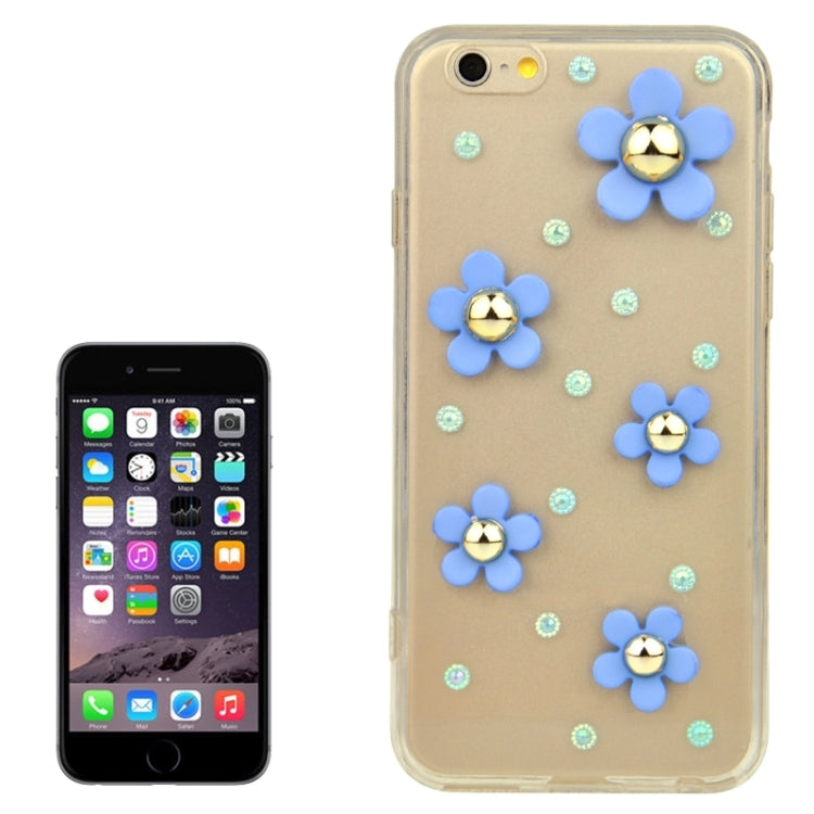 Fashionable Ultrathin Daisy Pattern Acrylic TPU Protective Case for iPhone 6 & 6S
