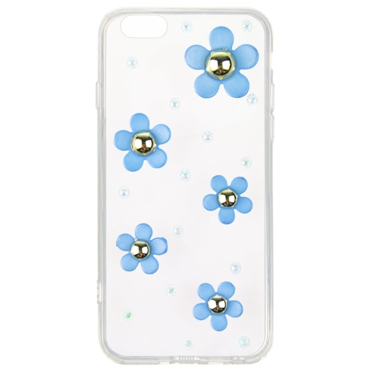 Fashionable Ultrathin Daisy Pattern Acrylic TPU Protective Case for iPhone 6 & 6S