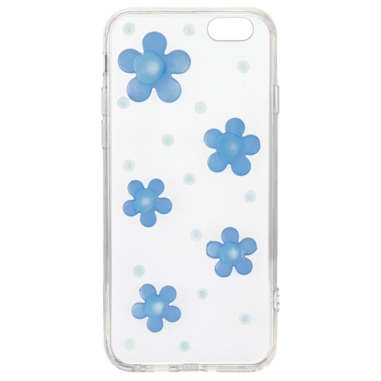 Fashionable Ultrathin Daisy Pattern Acrylic TPU Protective Case for iPhone 6 & 6S