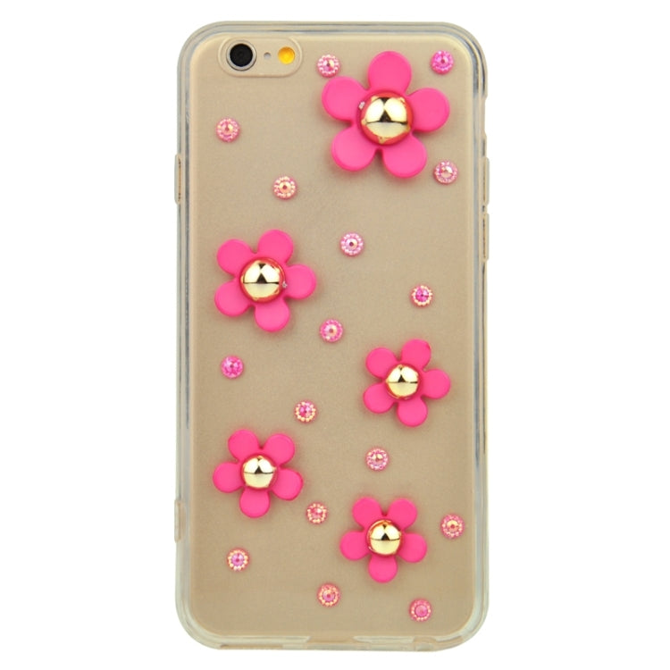 Fashionable Ultrathin Daisy Pattern Acrylic TPU Protective Case for iPhone 6 & 6S