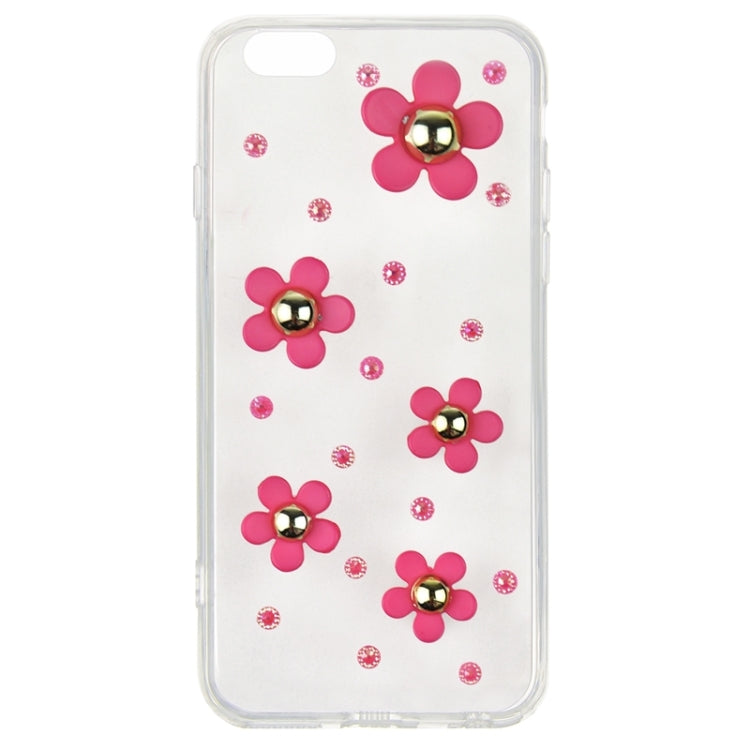 Fashionable Ultrathin Daisy Pattern Acrylic TPU Protective Case for iPhone 6 & 6S