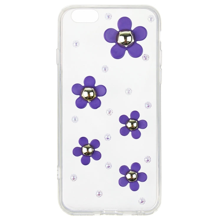 Fashionable Ultrathin Daisy Pattern Acrylic TPU Protective Case for iPhone 6 & 6S