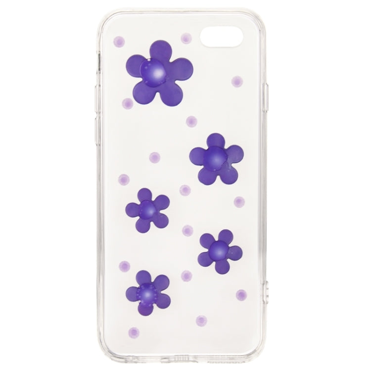 Fashionable Ultrathin Daisy Pattern Acrylic TPU Protective Case for iPhone 6 & 6S