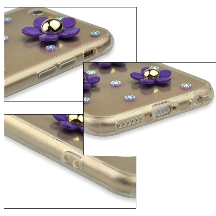 Fashionable Ultrathin Daisy Pattern Acrylic TPU Protective Case for iPhone 6 & 6S
