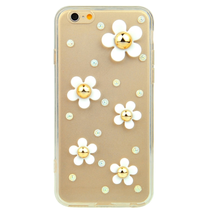 Fashionable Ultrathin Daisy Pattern Acrylic TPU Protective Case for iPhone 6 & 6S