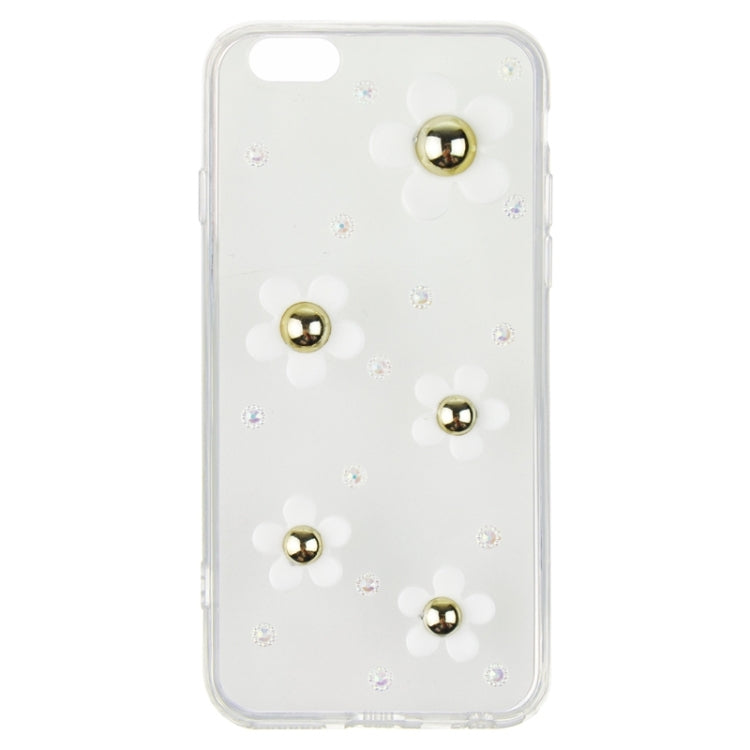 Fashionable Ultrathin Daisy Pattern Acrylic TPU Protective Case for iPhone 6 & 6S
