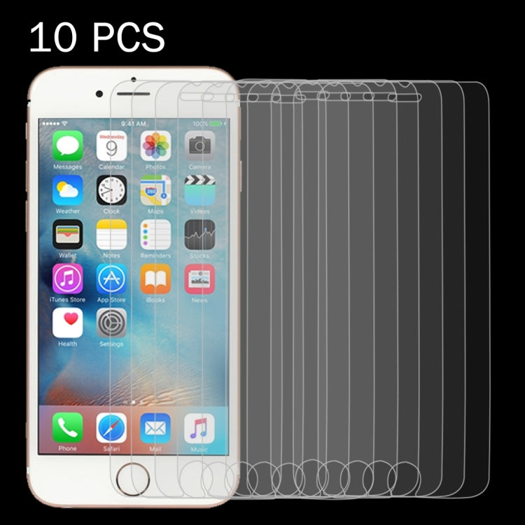 10 PCS 0.26mm 9H Surface Hardness 2.5D Explosion-proof Tempered Glass Screen Film for  iPhone SE 2020 / 8 / 7 / 6 / 6S
