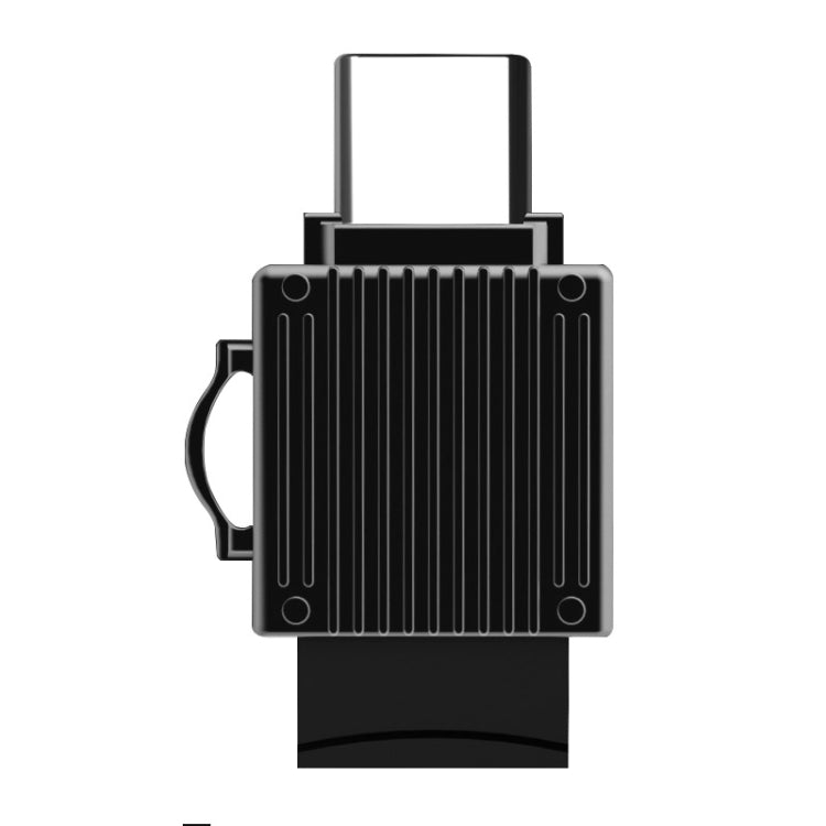 YAOMAISI Q24 2 in 1 Toolbox Shape Type-C Metal Memory Card Reader, Support TF Card