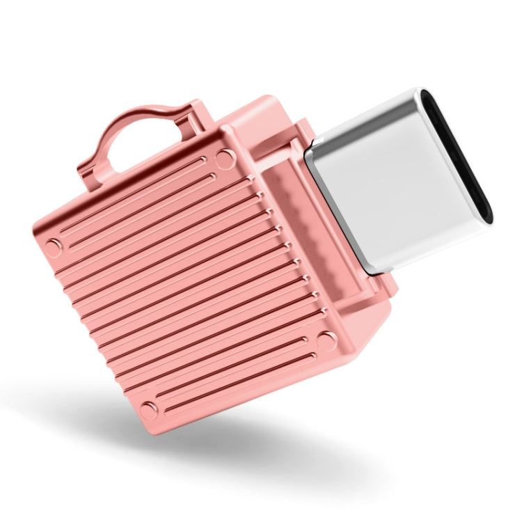 YAOMAISI Q24 2 in 1 Toolbox Shape Type-C Metal Memory Card Reader, Support TF Card