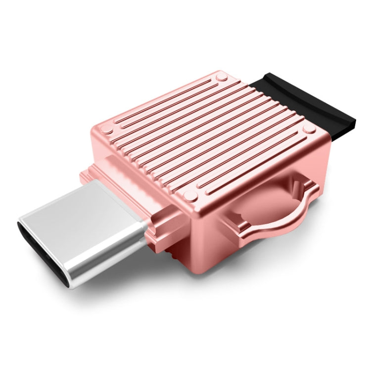 YAOMAISI Q24 2 in 1 Toolbox Shape Type-C Metal Memory Card Reader, Support TF Card