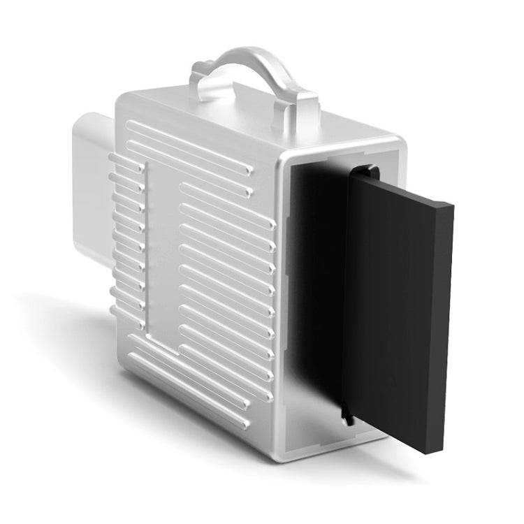 YAOMAISI Q24 2 in 1 Toolbox Shape Type-C Metal Memory Card Reader, Support TF Card