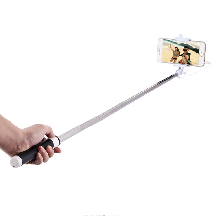 Portable Wire Controlled Macarons Selfie Stick Monopod Folding Extendable Pocket Handheld Holder, For iPhone, Galaxy, Huawei, Xiaomi, LG, HTC and Other Smart Phones, Folded Length: 18.9cm, Max Extension Length: 81.6cm
