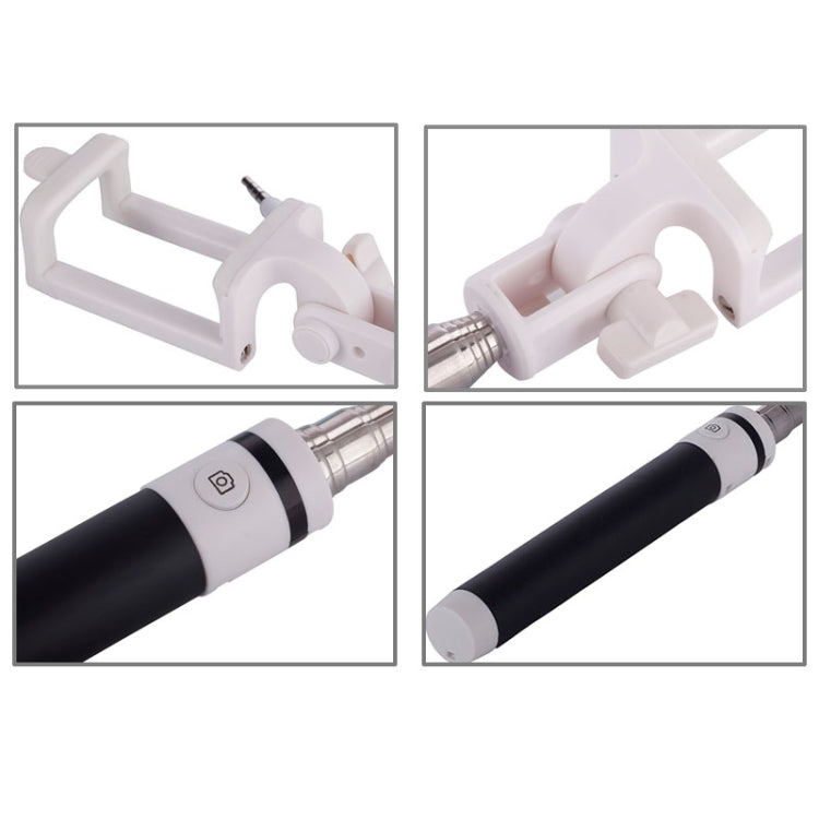 Portable Wire Controlled Macarons Selfie Stick Monopod Folding Extendable Pocket Handheld Holder, For iPhone, Galaxy, Huawei, Xiaomi, LG, HTC and Other Smart Phones, Folded Length: 18.9cm, Max Extension Length: 81.6cm