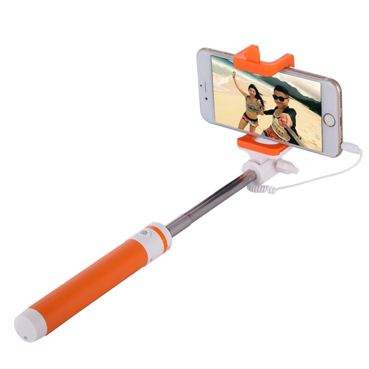 Portable Wire Controlled Macarons Selfie Stick Monopod Folding Extendable Pocket Handheld Holder, For iPhone, Galaxy, Huawei, Xiaomi, LG, HTC and Other Smart Phones, Folded Length: 18.9cm, Max Extension Length: 81.6cm