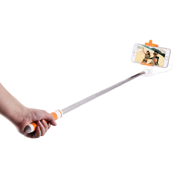 Portable Wire Controlled Macarons Selfie Stick Monopod Folding Extendable Pocket Handheld Holder, For iPhone, Galaxy, Huawei, Xiaomi, LG, HTC and Other Smart Phones, Folded Length: 18.9cm, Max Extension Length: 81.6cm