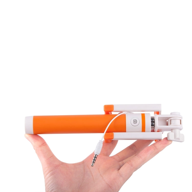 Portable Wire Controlled Macarons Selfie Stick Monopod Folding Extendable Pocket Handheld Holder, For iPhone, Galaxy, Huawei, Xiaomi, LG, HTC and Other Smart Phones, Folded Length: 18.9cm, Max Extension Length: 81.6cm