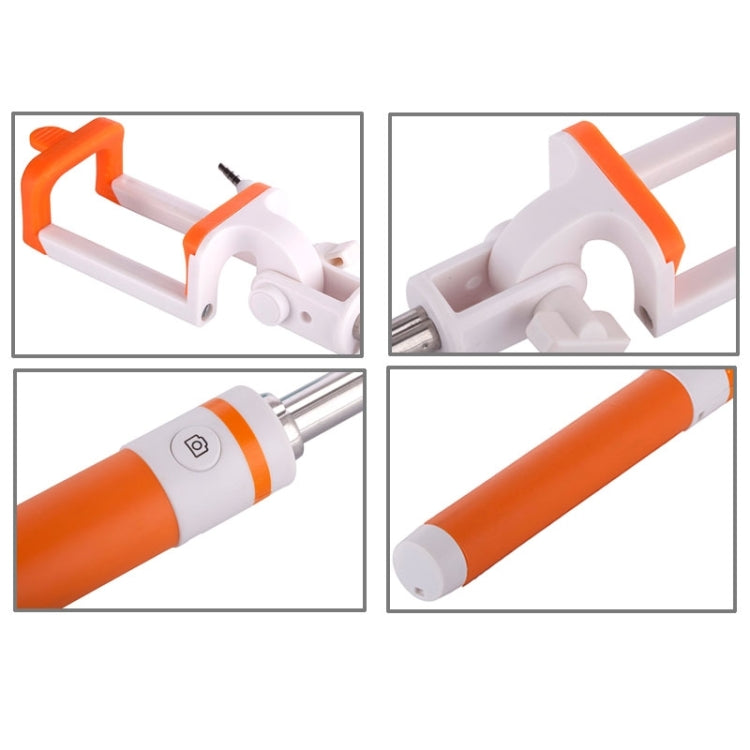 Portable Wire Controlled Macarons Selfie Stick Monopod Folding Extendable Pocket Handheld Holder, For iPhone, Galaxy, Huawei, Xiaomi, LG, HTC and Other Smart Phones, Folded Length: 18.9cm, Max Extension Length: 81.6cm