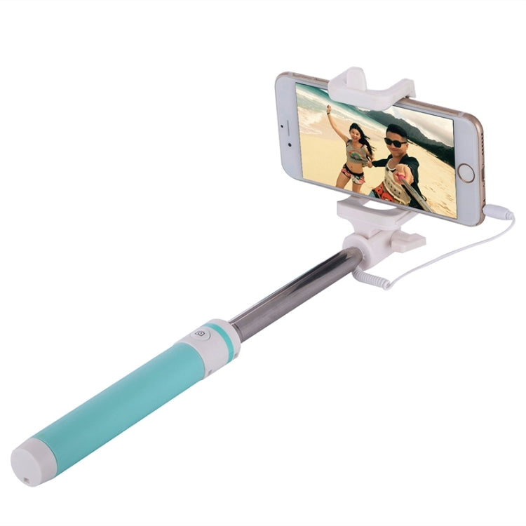 Portable Wire Controlled Macarons Selfie Stick Monopod Folding Extendable Pocket Handheld Holder, For iPhone, Galaxy, Huawei, Xiaomi, LG, HTC and Other Smart Phones, Folded Length: 18.9cm, Max Extension Length: 81.6cm