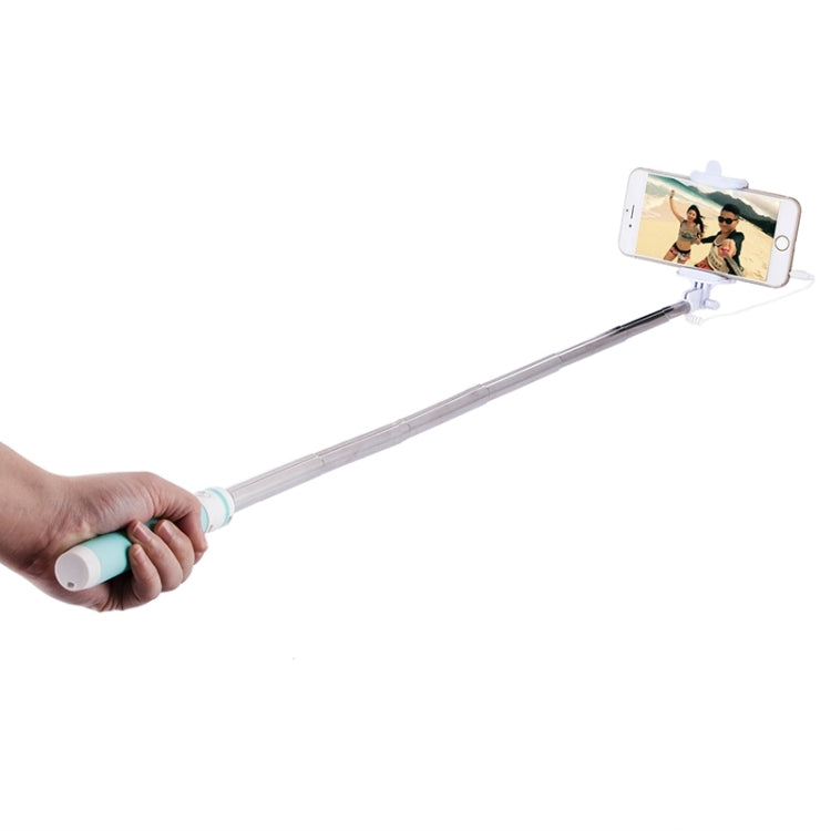 Portable Wire Controlled Macarons Selfie Stick Monopod Folding Extendable Pocket Handheld Holder, For iPhone, Galaxy, Huawei, Xiaomi, LG, HTC and Other Smart Phones, Folded Length: 18.9cm, Max Extension Length: 81.6cm