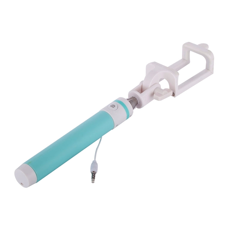 Portable Wire Controlled Macarons Selfie Stick Monopod Folding Extendable Pocket Handheld Holder, For iPhone, Galaxy, Huawei, Xiaomi, LG, HTC and Other Smart Phones, Folded Length: 18.9cm, Max Extension Length: 81.6cm