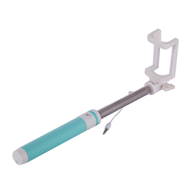 Portable Wire Controlled Macarons Selfie Stick Monopod Folding Extendable Pocket Handheld Holder, For iPhone, Galaxy, Huawei, Xiaomi, LG, HTC and Other Smart Phones, Folded Length: 18.9cm, Max Extension Length: 81.6cm