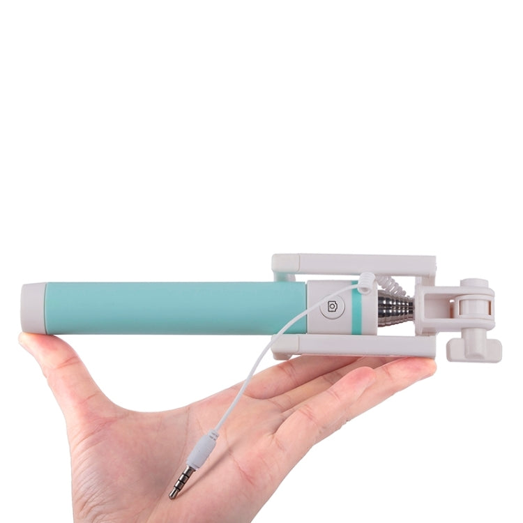 Portable Wire Controlled Macarons Selfie Stick Monopod Folding Extendable Pocket Handheld Holder, For iPhone, Galaxy, Huawei, Xiaomi, LG, HTC and Other Smart Phones, Folded Length: 18.9cm, Max Extension Length: 81.6cm