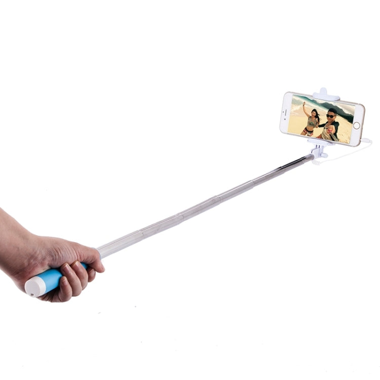 Portable Wire Controlled Macarons Selfie Stick Monopod Folding Extendable Pocket Handheld Holder, For iPhone, Galaxy, Huawei, Xiaomi, LG, HTC and Other Smart Phones, Folded Length: 18.9cm, Max Extension Length: 81.6cm
