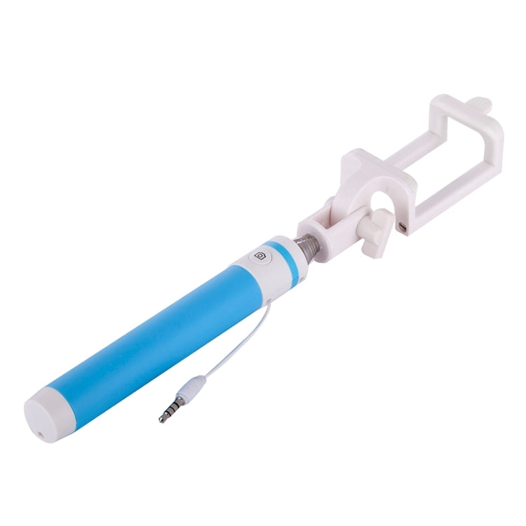 Portable Wire Controlled Macarons Selfie Stick Monopod Folding Extendable Pocket Handheld Holder, For iPhone, Galaxy, Huawei, Xiaomi, LG, HTC and Other Smart Phones, Folded Length: 18.9cm, Max Extension Length: 81.6cm