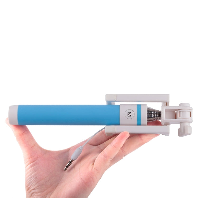 Portable Wire Controlled Macarons Selfie Stick Monopod Folding Extendable Pocket Handheld Holder, For iPhone, Galaxy, Huawei, Xiaomi, LG, HTC and Other Smart Phones, Folded Length: 18.9cm, Max Extension Length: 81.6cm