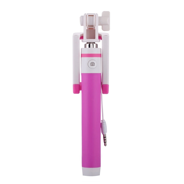 Portable Wire Controlled Macarons Selfie Stick Monopod Folding Extendable Pocket Handheld Holder, For iPhone, Galaxy, Huawei, Xiaomi, LG, HTC and Other Smart Phones, Folded Length: 18.9cm, Max Extension Length: 81.6cm