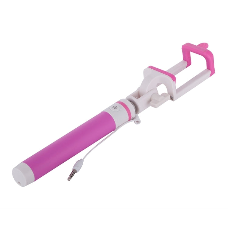 Portable Wire Controlled Macarons Selfie Stick Monopod Folding Extendable Pocket Handheld Holder, For iPhone, Galaxy, Huawei, Xiaomi, LG, HTC and Other Smart Phones, Folded Length: 18.9cm, Max Extension Length: 81.6cm