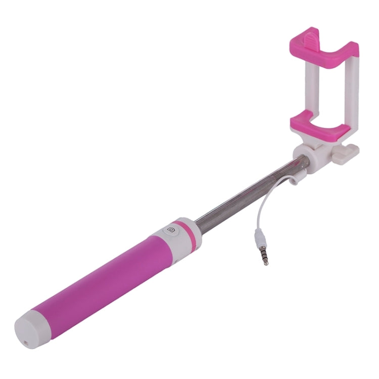 Portable Wire Controlled Macarons Selfie Stick Monopod Folding Extendable Pocket Handheld Holder, For iPhone, Galaxy, Huawei, Xiaomi, LG, HTC and Other Smart Phones, Folded Length: 18.9cm, Max Extension Length: 81.6cm