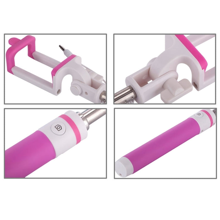 Portable Wire Controlled Macarons Selfie Stick Monopod Folding Extendable Pocket Handheld Holder, For iPhone, Galaxy, Huawei, Xiaomi, LG, HTC and Other Smart Phones, Folded Length: 18.9cm, Max Extension Length: 81.6cm