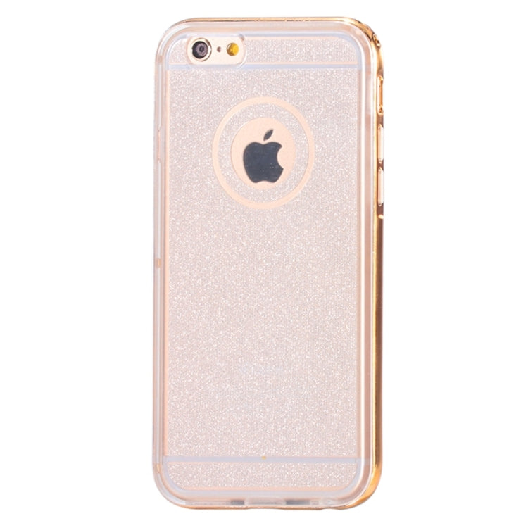 New Glitter TPU Transparent Protective Case with Colorful Electroplating Frame for iPhone 6 & 6S