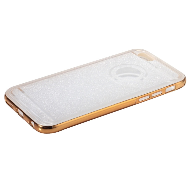 New Glitter TPU Transparent Protective Case with Colorful Electroplating Frame for iPhone 6 & 6S