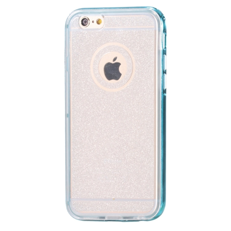 New Glitter TPU Transparent Protective Case with Colorful Electroplating Frame for iPhone 6 & 6S