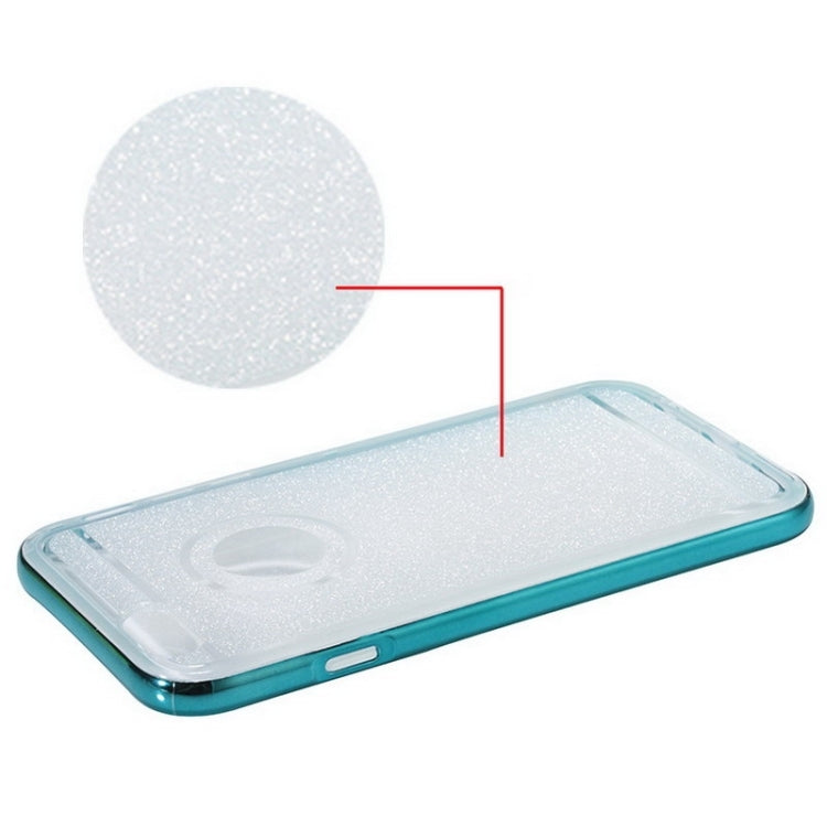 New Glitter TPU Transparent Protective Case with Colorful Electroplating Frame for iPhone 6 & 6S