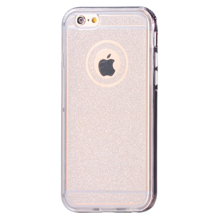 New Glitter TPU Transparent Protective Case with Colorful Electroplating Frame for iPhone 6 & 6S