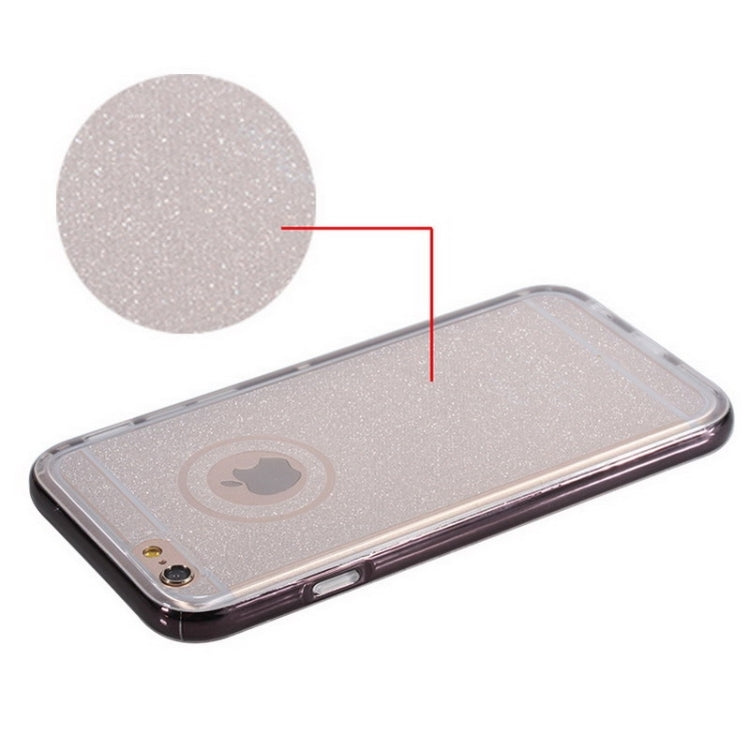 New Glitter TPU Transparent Protective Case with Colorful Electroplating Frame for iPhone 6 & 6S