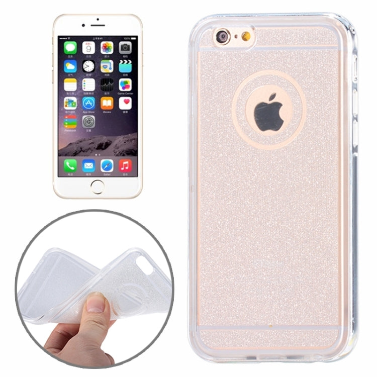 New Glitter TPU Transparent Protective Case with Colorful Electroplating Frame for iPhone 6 & 6S