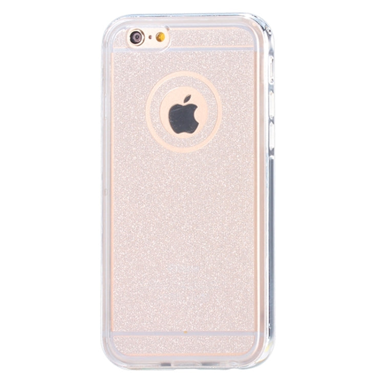 New Glitter TPU Transparent Protective Case with Colorful Electroplating Frame for iPhone 6 & 6S
