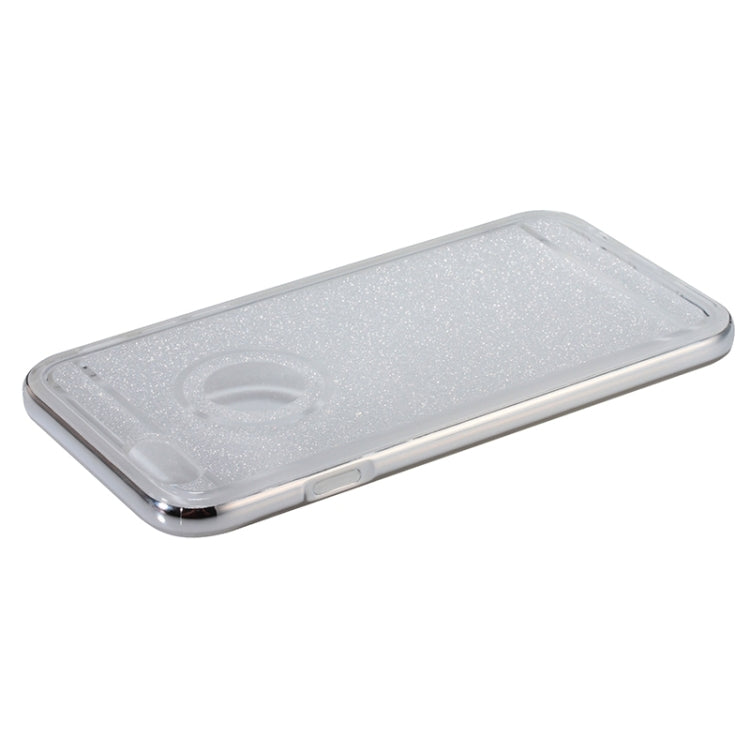 New Glitter TPU Transparent Protective Case with Colorful Electroplating Frame for iPhone 6 & 6S