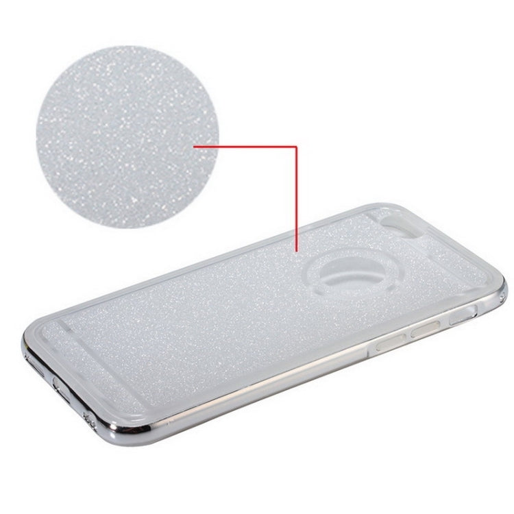 New Glitter TPU Transparent Protective Case with Colorful Electroplating Frame for iPhone 6 & 6S
