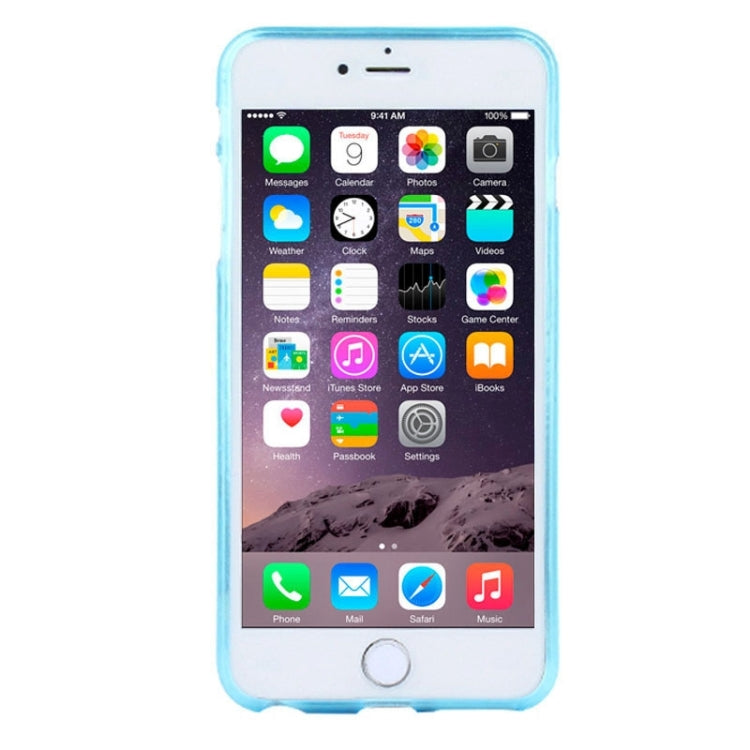 For iPhone 6 Embossment Diamond-Encrusted Angel Wings Pattern TPU Protective Case