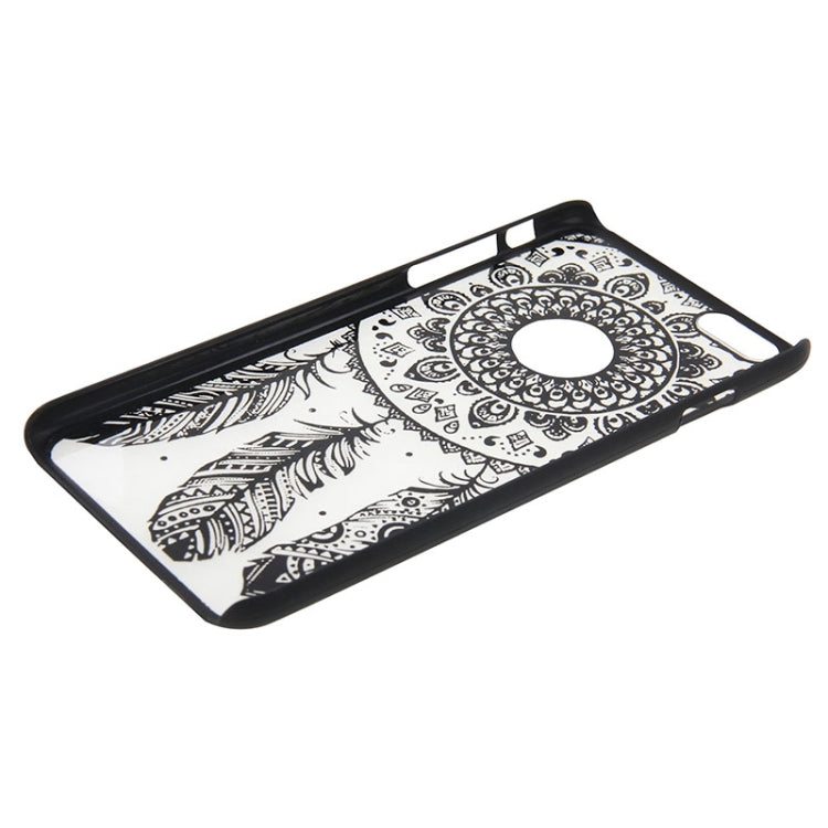 Glass Window Grilles Style Windbell Pattern Plastic Cover for iPhone 6