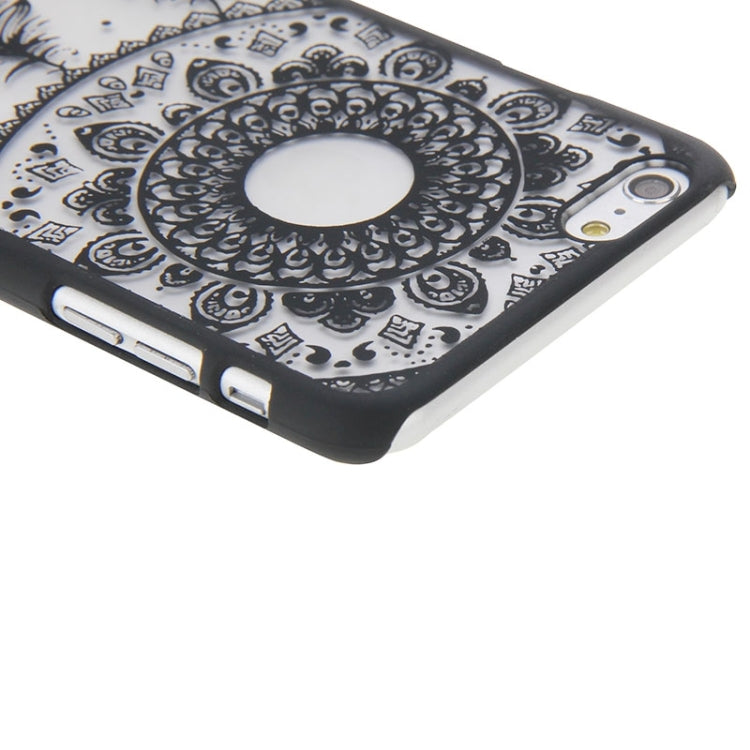 Glass Window Grilles Style Windbell Pattern Plastic Cover for iPhone 6