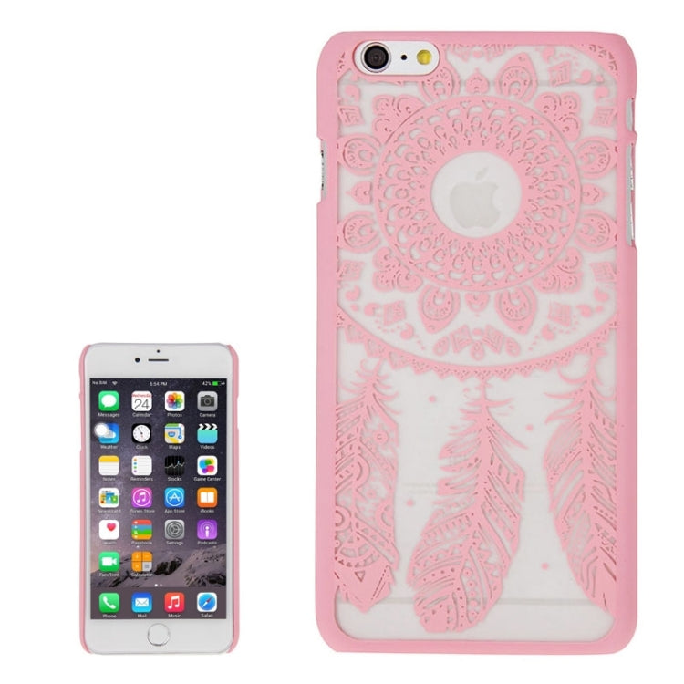 Glass Window Grilles Style Windbell Pattern Plastic Cover for iPhone 6