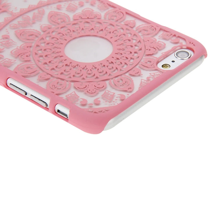 Glass Window Grilles Style Windbell Pattern Plastic Cover for iPhone 6